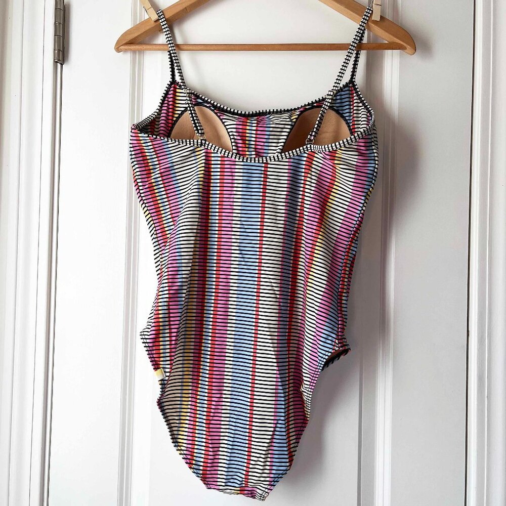summersalt Striped One-Piece Swimsuit in Red, Blue, Yellow, Pink, Black, White - Picture 7 of 16